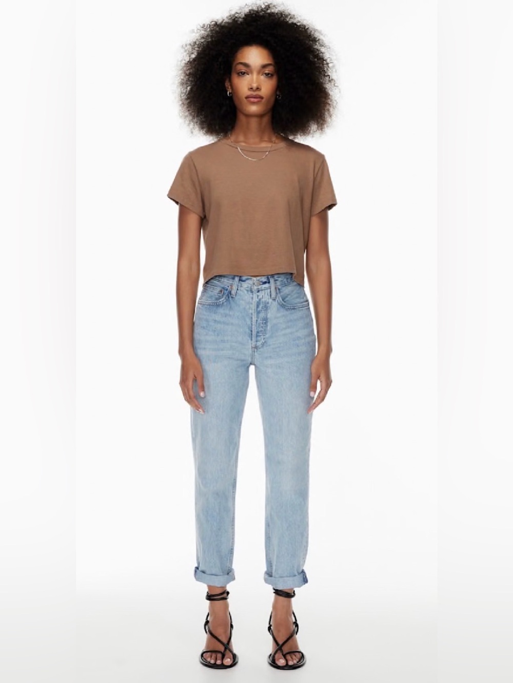 Denim Forum The Boyfriend High Rise Loose Jeans Light Blue 100%Organic Cotton 28